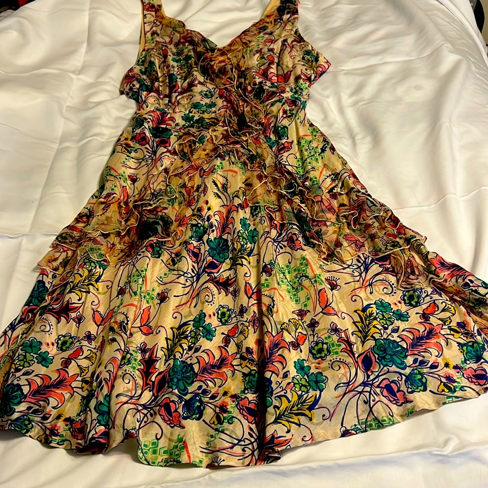 Gorgeous summer dress, bohemian style, light, 100% silk lining.